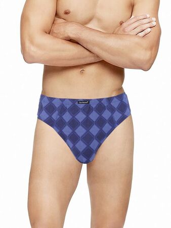 Мужские трусы-слип с ромбовидным узором - 2 шт.